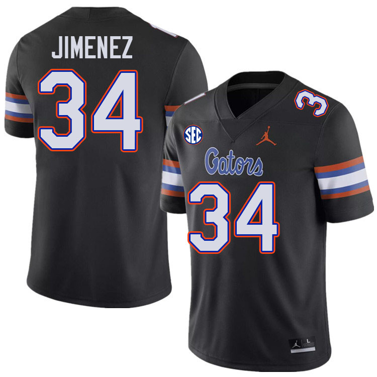 Florida Gators #34 Kelvin Jimenez College Football Jerseys Stitched-Black
